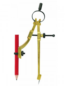General Tools 842 Precision Pencil Compass with a 9&quot; maximum diameter-