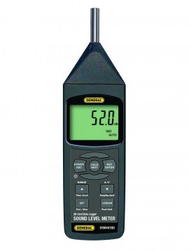 General Tools DSM403SD Sound Level Meter with Excel-formatted data logging SD card, class 1-
