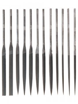 General Tools S475 Steel Needle File Set, 12-pack-