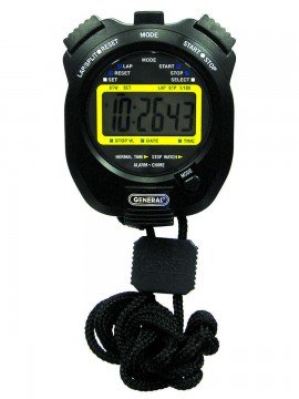 General Tools SW269 Stopwatch with clock and alarm-