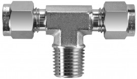 BI-Lok DTN Male NPT Branch Tee, &amp;frac34;&amp;quot; A tube OD, &amp;frac34;&amp;quot; T NPT-
