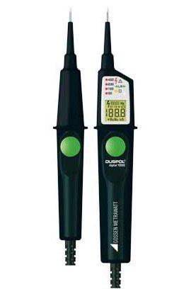 Gossen Metrawatt M611F DUSPOL Digital 1000 Voltage Tester with LED/LCD Display, 1 to 1,200 V-