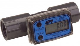 FLOMEC TM10SQ9GMA Turbine Flow Meter, 5 to 50 GPM Flow, LDISP, SPIGOT-