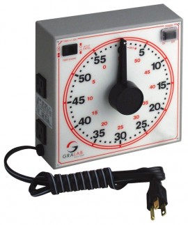 GraLab 171 Dual Scale Timer, 8&quot; Dial-