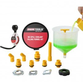 GreatNeck Tools 87045 Coolant Filling Funnel Kit with coolant tester, 5" extension-
