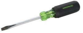 Greenlee 0153-11C Flat Keystone Tip Screwdriver, 0.25 x 4"-