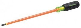 Greenlee 0153-23-INS Insulated Cabinet Screwdriver, 0.188 x 8"-