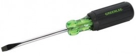 Greenlee 0153-25C Flat Cabinet Screwdriver, 0.25 x 4"-