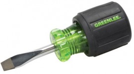 Greenlee 0153-28C Flat Keystone Tip Screwdriver, 0.25 x 1.5"-