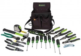 Greenlee 0159-23 Journeyman's Tool Kit, 21 Piece-