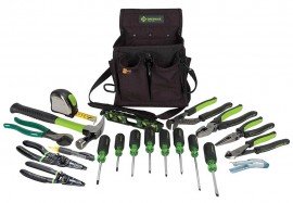 Greenlee 0159-23 Journeyman's Tool Kit, 21 Piece-