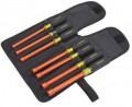 Greenlee 0253-03NH-INS 7-Piece Insulated Nut Holding Driver Kit, 6&quot;-