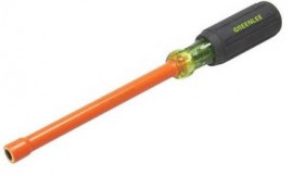 Greenlee 0253-12NH-INS Insulated Nut Holding Driver, 0.25 x 6"-