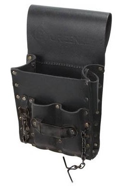 Greenlee 0258-13 Leather Tool Pouch, 5 Pockets-