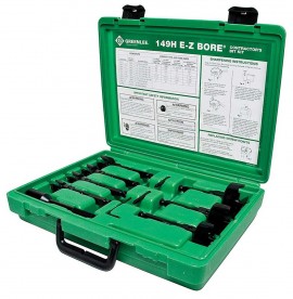 Greenlee 149H2KIT E-Z Bore Contractor Bit Kit, 7 Piece-
