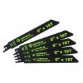 Greenlee 353-618 Progressive Pitch Reciprocating Saw Blades, 6", 5-pack-