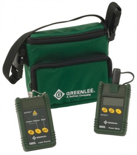 Greenlee 5680-ST Singlemode Fiber Optic Test Set with ST Connector-