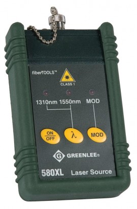 Greenlee 580XL-FC 1310/1550nm Laser Source with FC Fixed Connector-