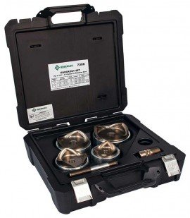 Greenlee 7308 Slug-Splitter Self-Centering Knockout Kit, 2-1/2&amp;quot; Through 4&amp;quot; Conduits-