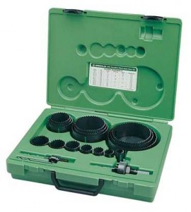 Greenlee 890 Industrial Hole Saw Kit, 3/4&amp;quot; through 4-3/4&amp;quot; Conduits-