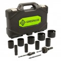 Greenlee 891 Electrician/Plumber Hole Saw Kit, 0.75 to 2.5"-