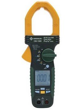 Greenlee CM-1560-C Calibrated AC/DC Clamp Meter, 1,000 A-