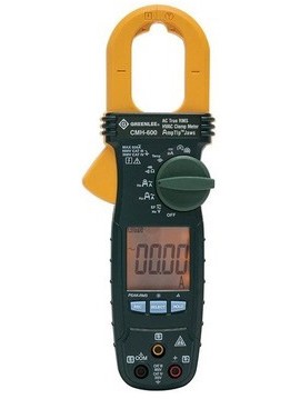 Greenlee CMH-600 HVAC/R AC True RMS Clamp Meter, 600 A-