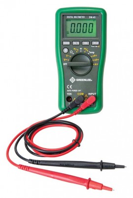 Greenlee DM-45 CATIII 600V Auto-Ranging Digital Multimeter-