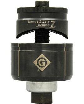 Greenlee K3BB-2 Conduit Size Standard Round Knockout Set for the KRW-1 ratchet wrench, 2&amp;quot;-