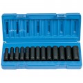 Grey Pneumatic 1203MD 12-Point Metric Socket Set, 3/8" drive, deep-