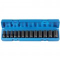 Grey Pneumatic 1203MSD Semi-Deep Length Socket Set, 3/8" drive impact, 7 to 19 mm-