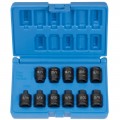 Grey Pneumatic 1211P Pipe Plug Impact Set, 3/8" Drive, 11-Piece-