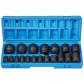 Grey Pneumatic 1719 Impact Socket Set, ½" drive, 12-point-