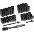 Grey Pneumatic 81659CRD Duo-Socket Set, 3/8" drive, 59-piece-