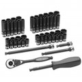 Grey Pneumatic 89653CRD Duo-Socket Set, ¼" drive, 53-piece-