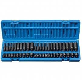 Grey Pneumatic 9748 Deep Impact Socket Set, ¼" drive, 48-piece-