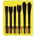 Grey Pneumatic CS106 Exhaust Impact Chisel Set, 6-piece,.401" shank-