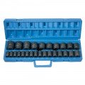 Grey Pneumatic GRY-1326M Metric Impact Set, 1/2" drive, 26-pack-