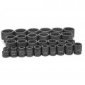 Grey Pneumatic GRY-8129 Impact Socket Set, ¾" Drive, 12-Point-
