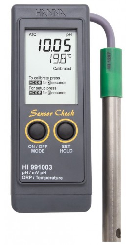 Hanna Instruments HI991003 Portable pH/pH-mV/ORP and Temperature Meter-