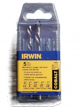 Hanson Rivet AHN-30520 Drill Bit Set, 5-piece, Left-hand-