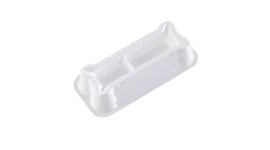 Heathrow Scientific 120651 Reagent Reservoir, 25 mL (10 and 15 mL divided), Sterile, 5 each/bag-