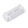 Heathrow Scientific 120652 Reagent Reservoir, 25 mL (10 and 15 mL divided), Sterile, 1 each/bag-