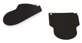 Heathrow Scientific 120680 Dual Purpose Lab Scoop, Small, Black-