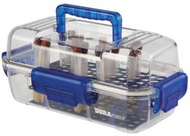 Heathrow Scientific HS120052 DuraPorter Sealed Transport Box, Clear-