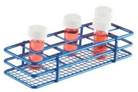 Heathrow Scientific HS120086 Wire Bijou Bottle Tube Rack, 5 x 10-
