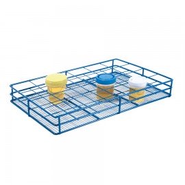 Heathrow Scientific HS120091 Epoxy Coated Wire Rack, 58mm Well, 6x4 Array-