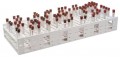 Heathrow Scientific HS120112 Mega Rack Clinical Tube Rack, Double, White-