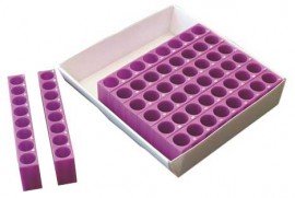 Heathrow Scientific HS120356 TracRack Tube Rack and Cryo Storage Box, 1.5 to 2.0mL-