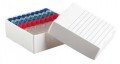 Heathrow Scientific HS120370 True North Freezer Box, 81 Wells, White-